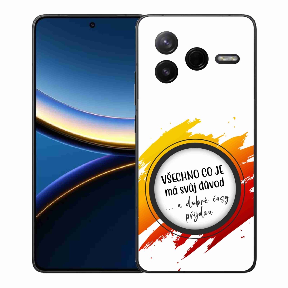 Gél borítás mmCase a Xiaomi Poco F7 Pro számára - idézet 3 fehér háttér