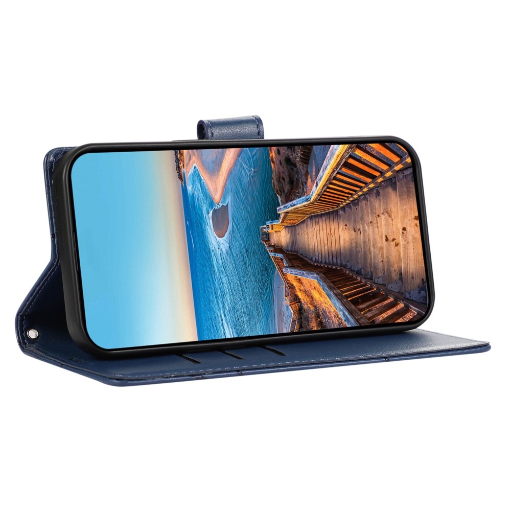 Line könyvtáska a Realme 12 5G/12x 5G készülékhez - kék