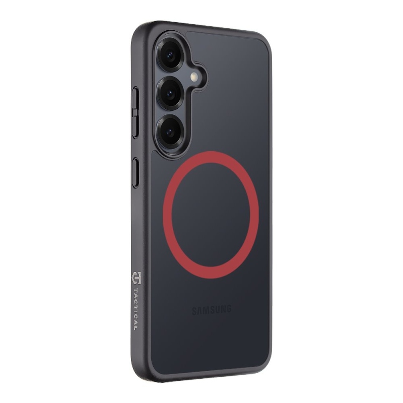 Taktikai MagForce Hyperstealth 2.0 borító Samsung Galaxy S25 fekete/piroshoz