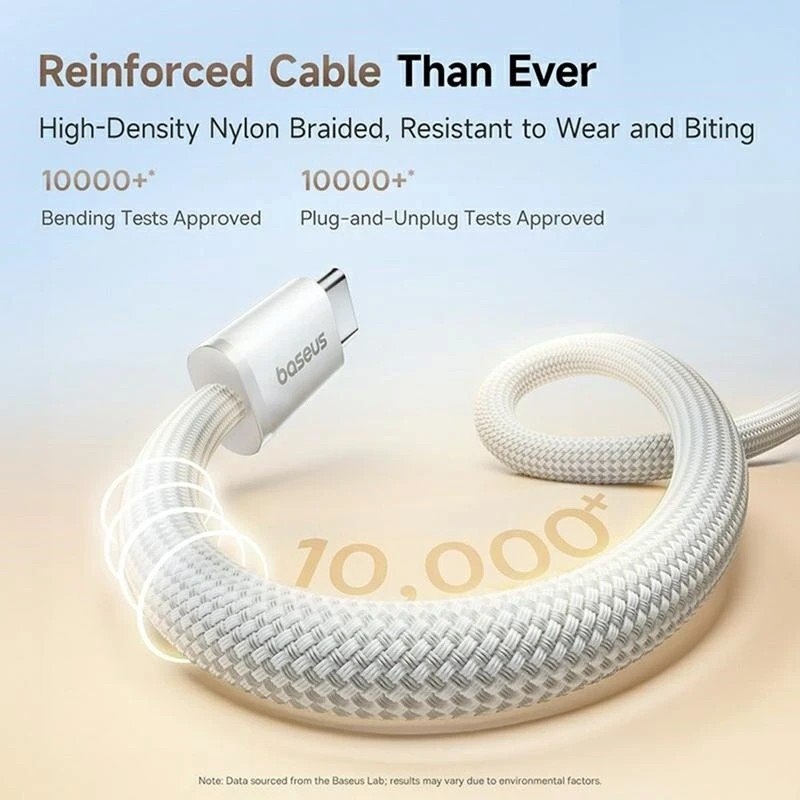 Baseus Dynamic 4 Pro Series adatkábel USB-C - USB-C 100W 1m Hold fehér