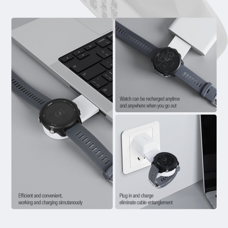 Nillkin töltő Garmin órához fehér színben