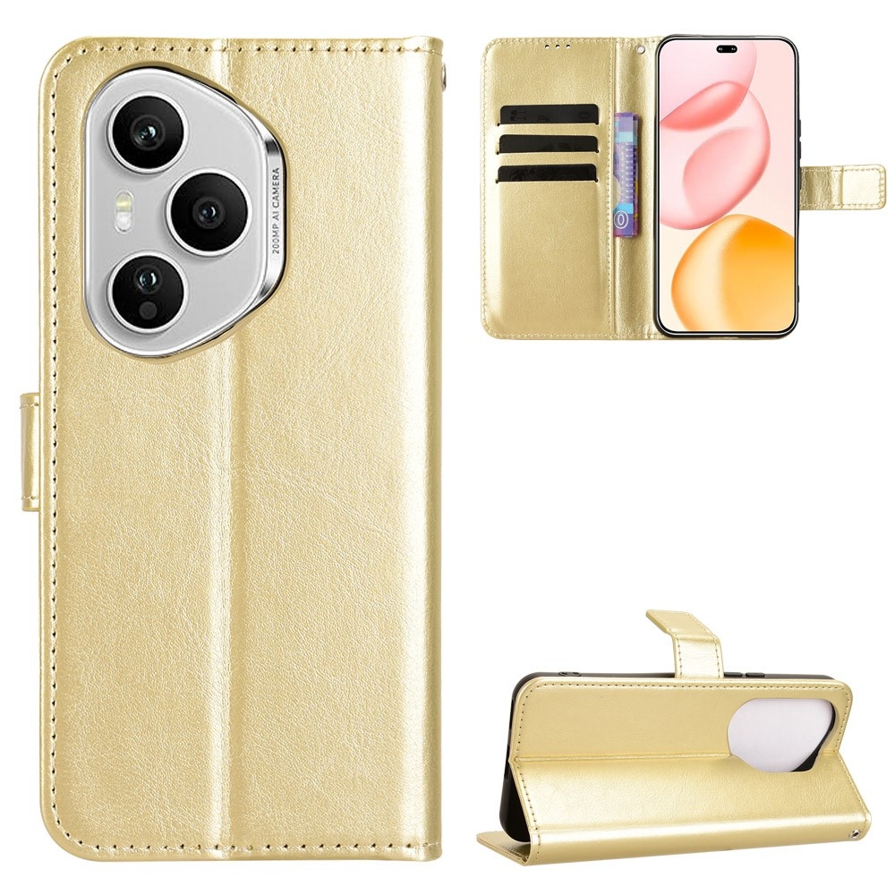 Őrült könyv tok a Honor 400 Pro-hoz - arany