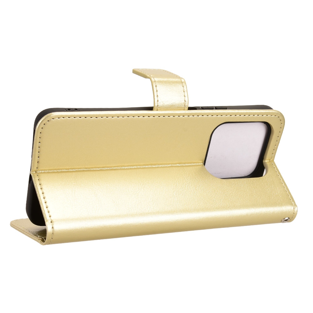 Őrült könyvtáska Honor 400 Smart 5G/4G/Honor X7d - arany színű