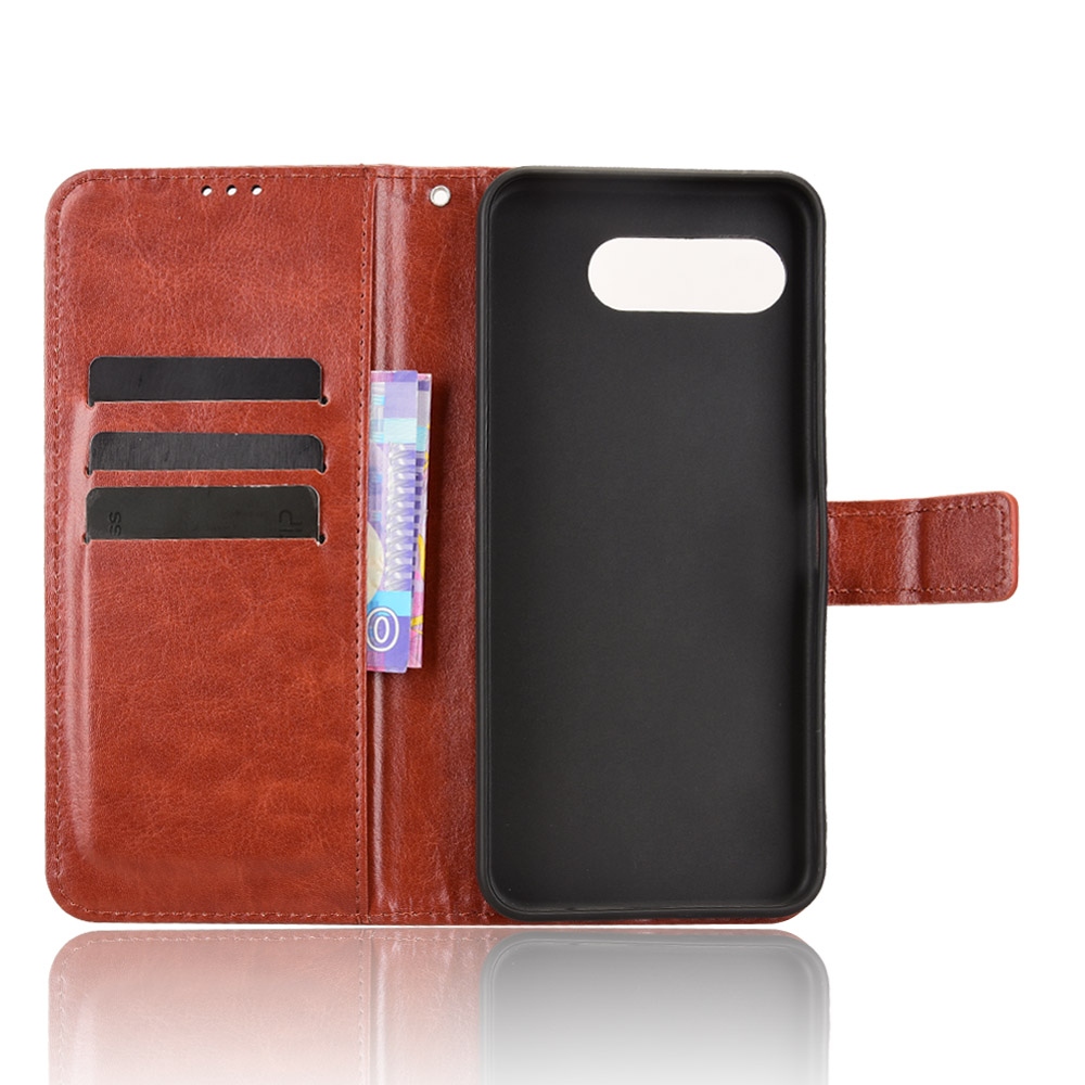 Őrült könyv tok a T-Mobile T Phone 3-hoz - barna színű