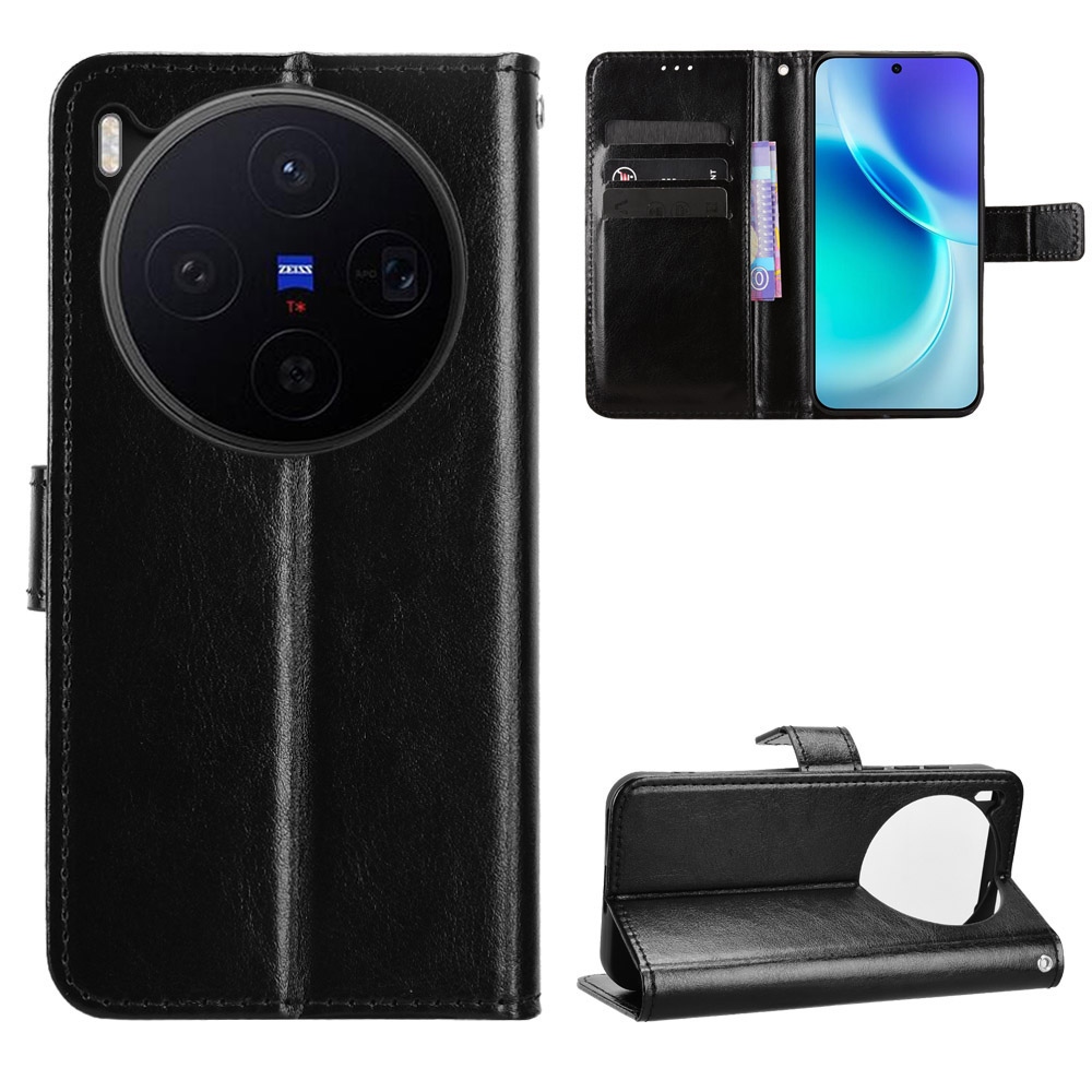 Crazy könyvtok Vivo X300 5G-hez - fekete