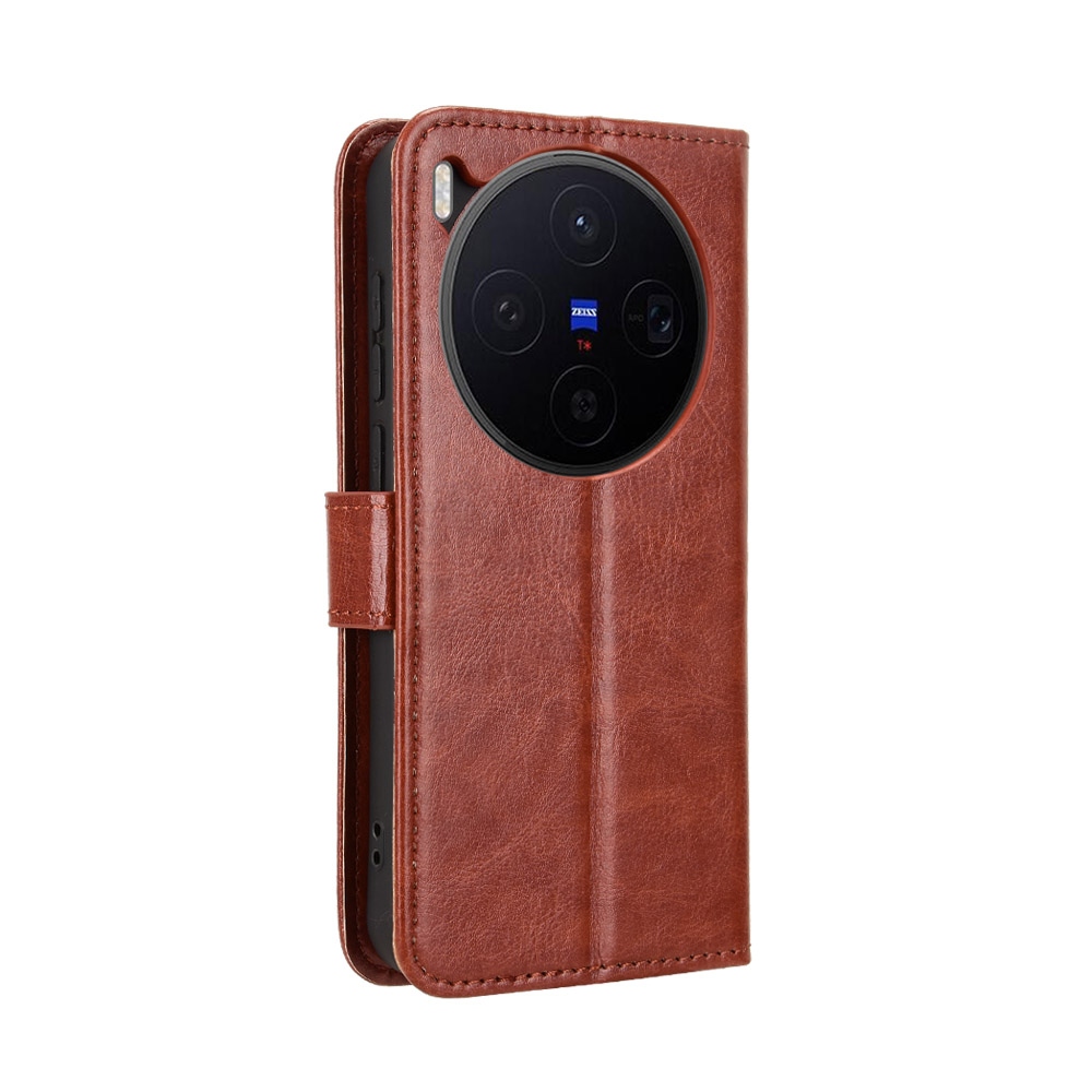 Crazy könyvtok Vivo X300 5G-hez - barna