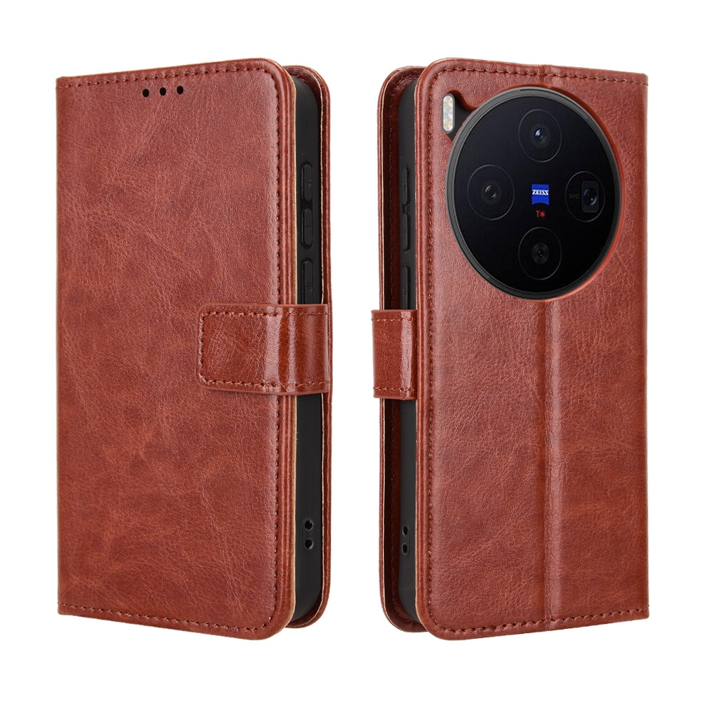 Crazy könyvtok Vivo X300 5G-hez - barna