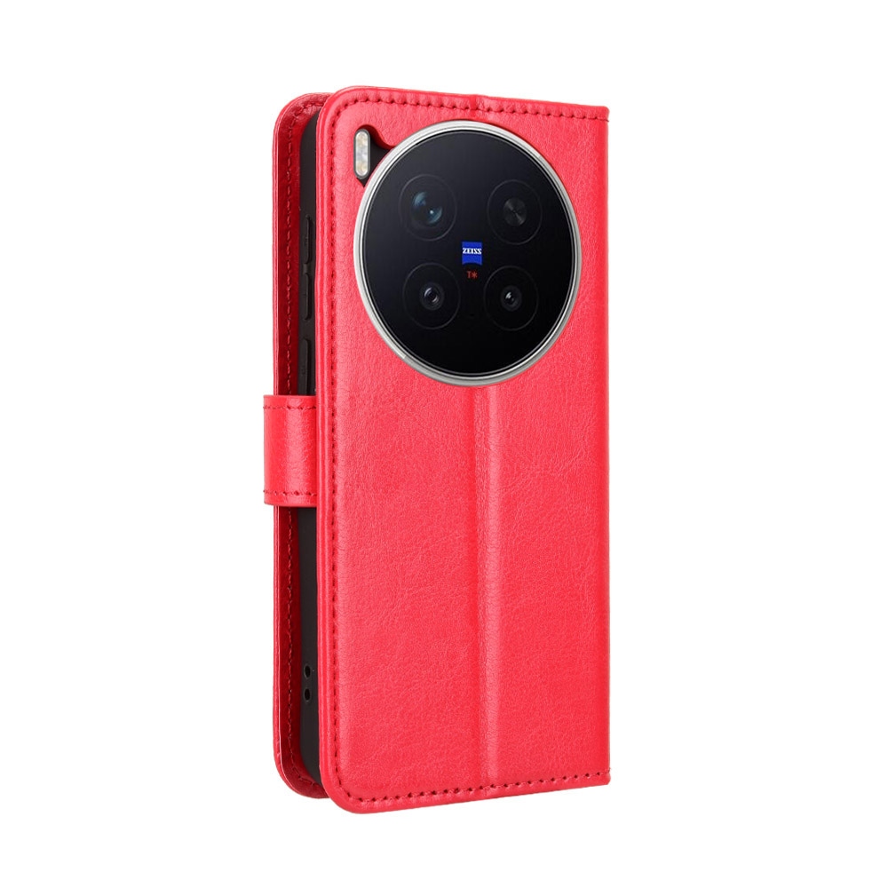 Őrült könyv tok a Vivo X300 Pro 5G-hez - piros