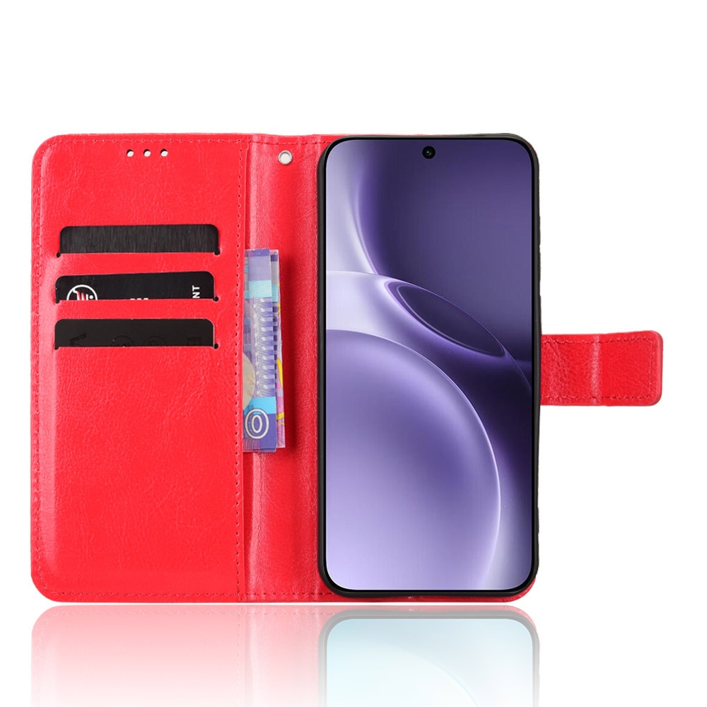 Őrült könyv tok a Vivo X300 Pro 5G-hez - piros