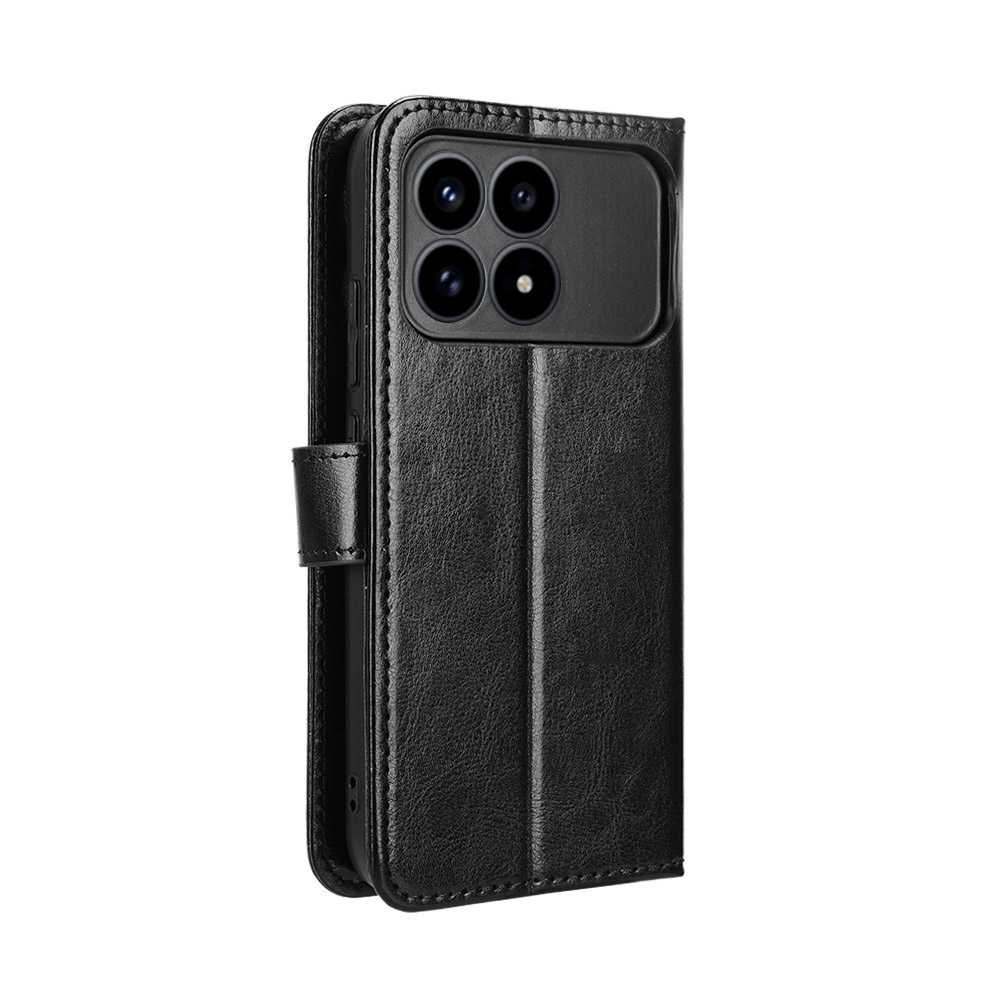 Őrült könyv tok a Xiaomi Poco F8 Pro 5G-hez - fekete