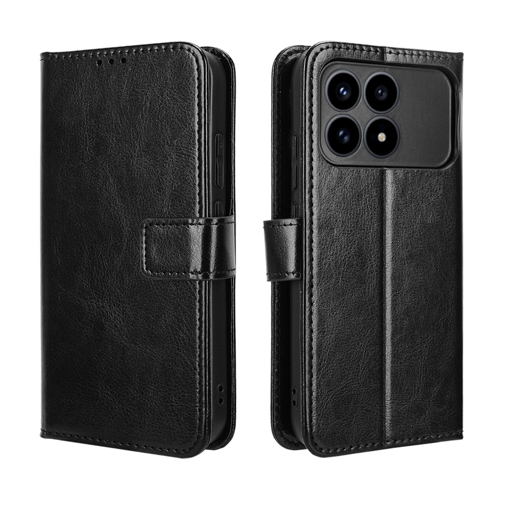 Őrült könyv tok a Xiaomi Poco F8 Pro 5G-hez - fekete