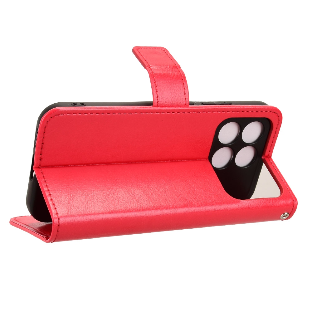 Őrült könyv tok a Xiaomi Poco F8 Pro 5G-hez - piros