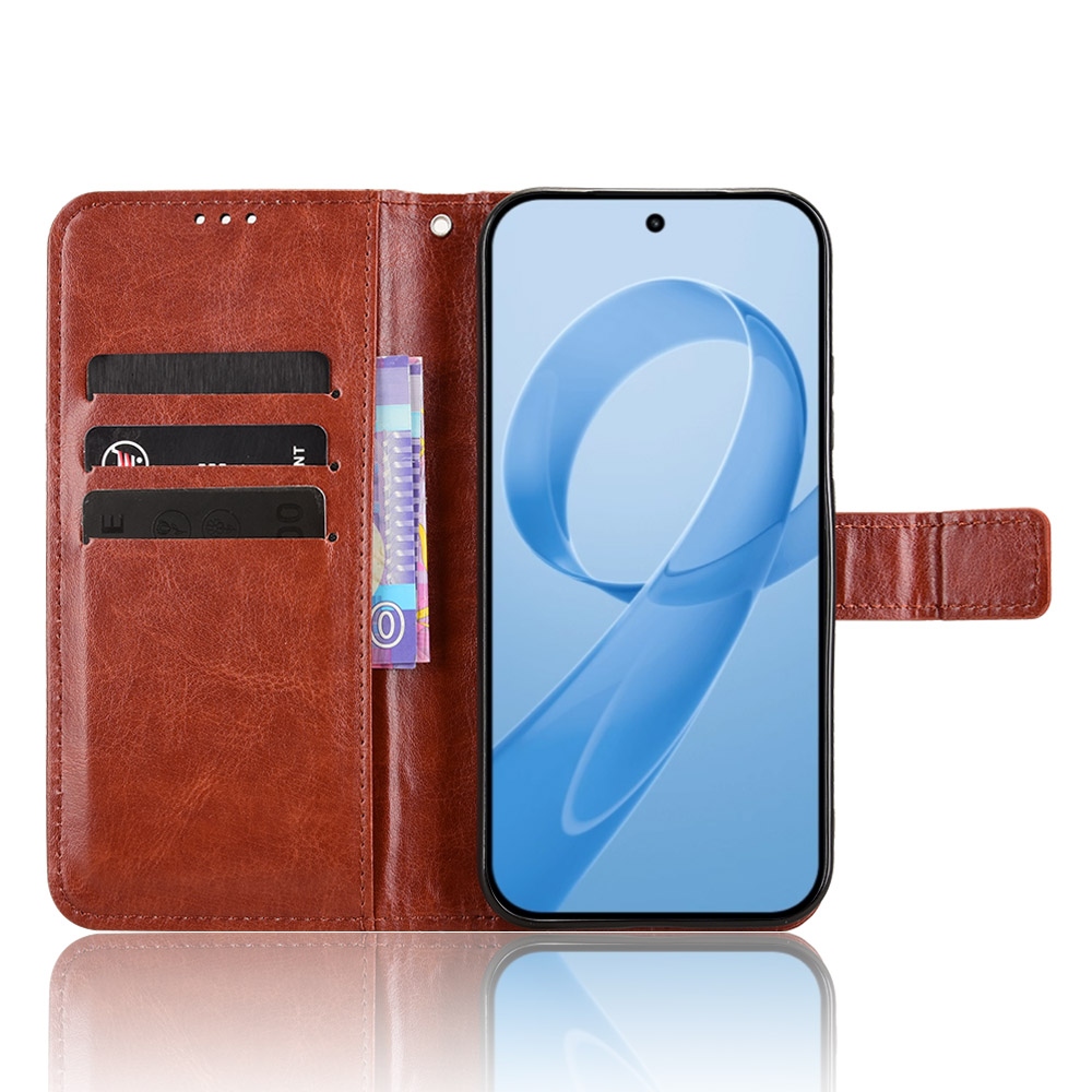 Őrült könyv tok a Xiaomi Poco F8 Pro 5G-hez - barna színben