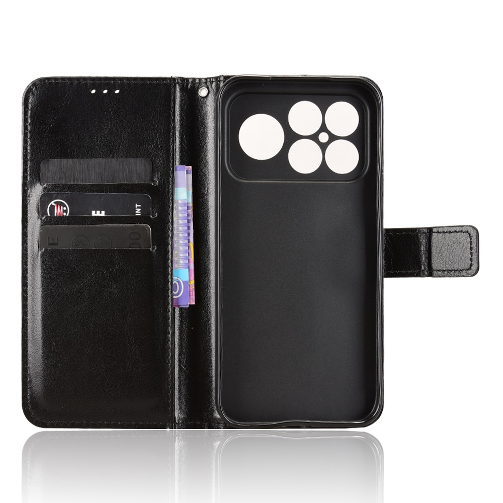 Őrült könyv tok a Xiaomi Poco F8 Ultra 5G-hez - fekete