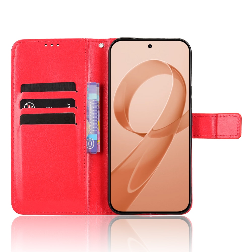 Őrült könyv tok a Xiaomi Poco F8 Ultra 5G-hez - piros