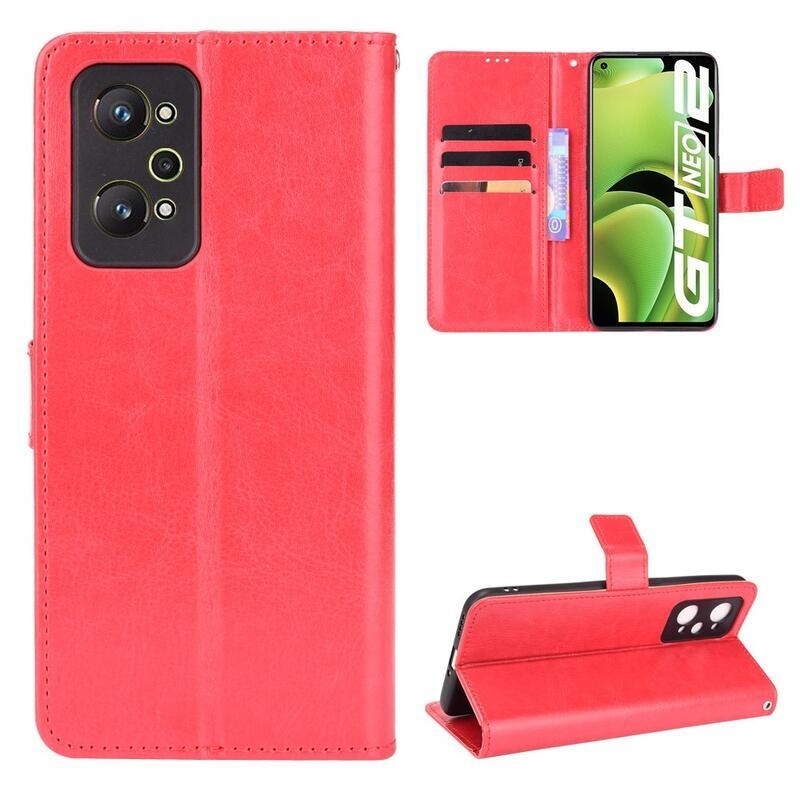 Őrült pénztárca tok mobilhoz Realme GT Neo 2 - piros