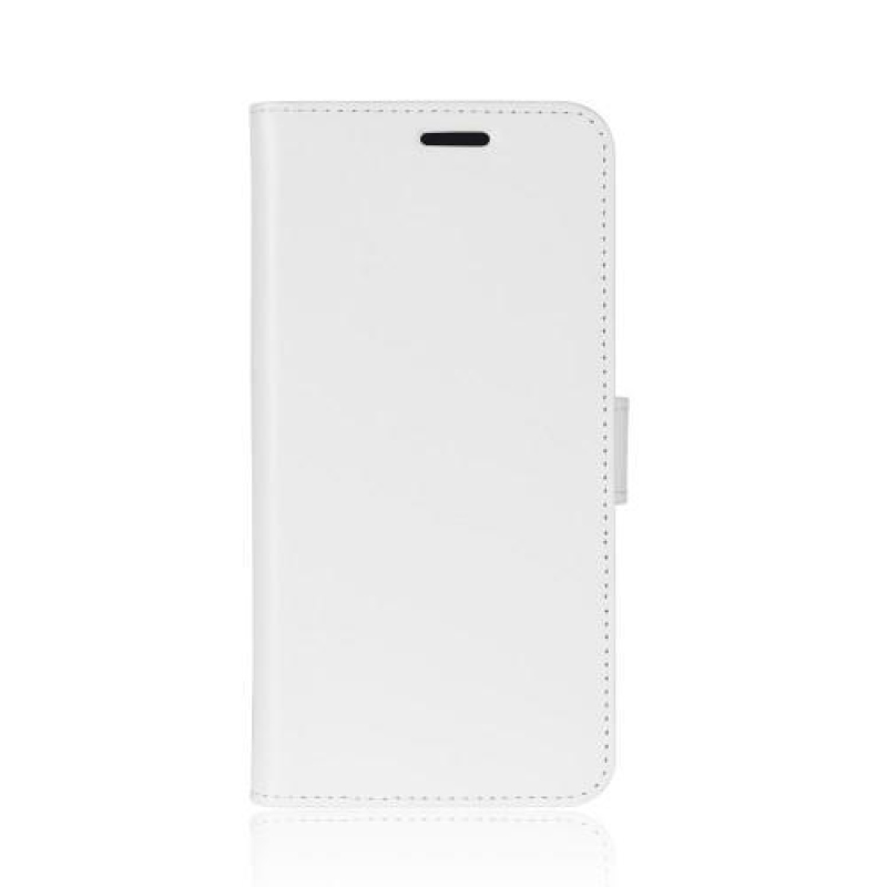 Őrült PU bőr pénztárca tok Huawei Y5 (2018) számára - fehér