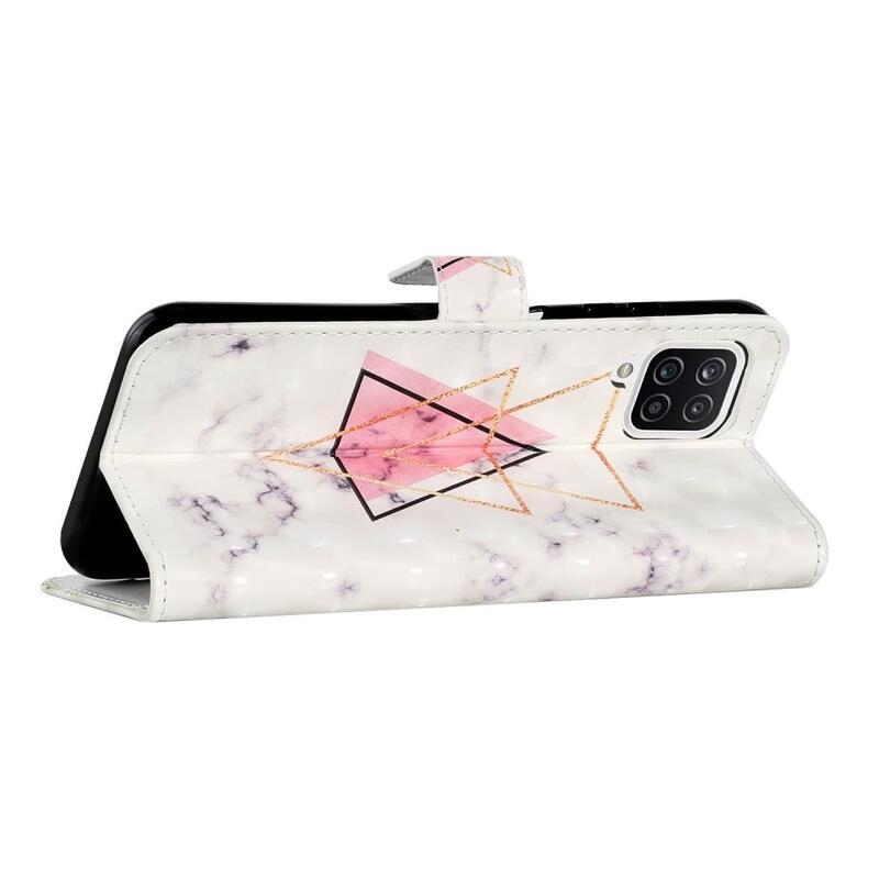 Kreatív pénztárca tok Samsung Galaxy A22 4G - háromszögek