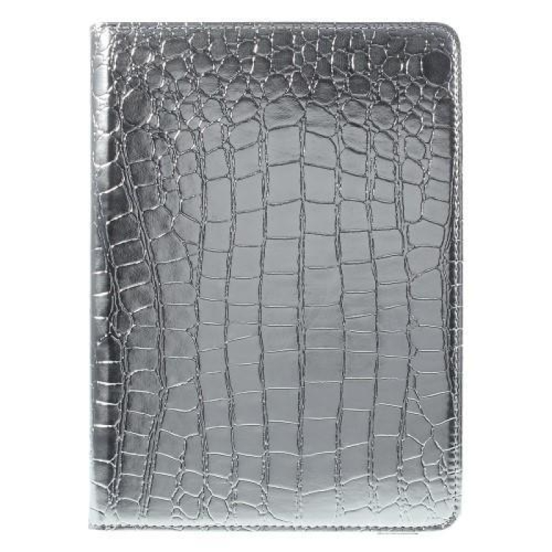 Croco textúrájú iPad Air 2 tok - Ezüst