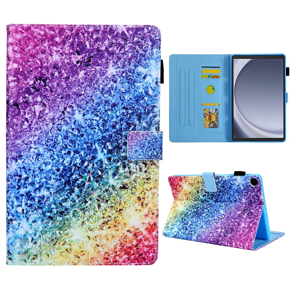 Cross smart tok Samsung Galaxy Tab A11/Tab A9 készülékhez - színes gyémántok