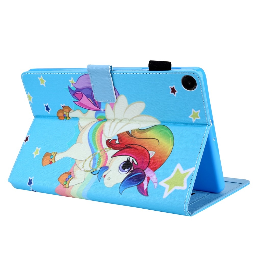Kereszt okos tok Samsung Galaxy Tab A11/Tab A9 - póni és csillagok