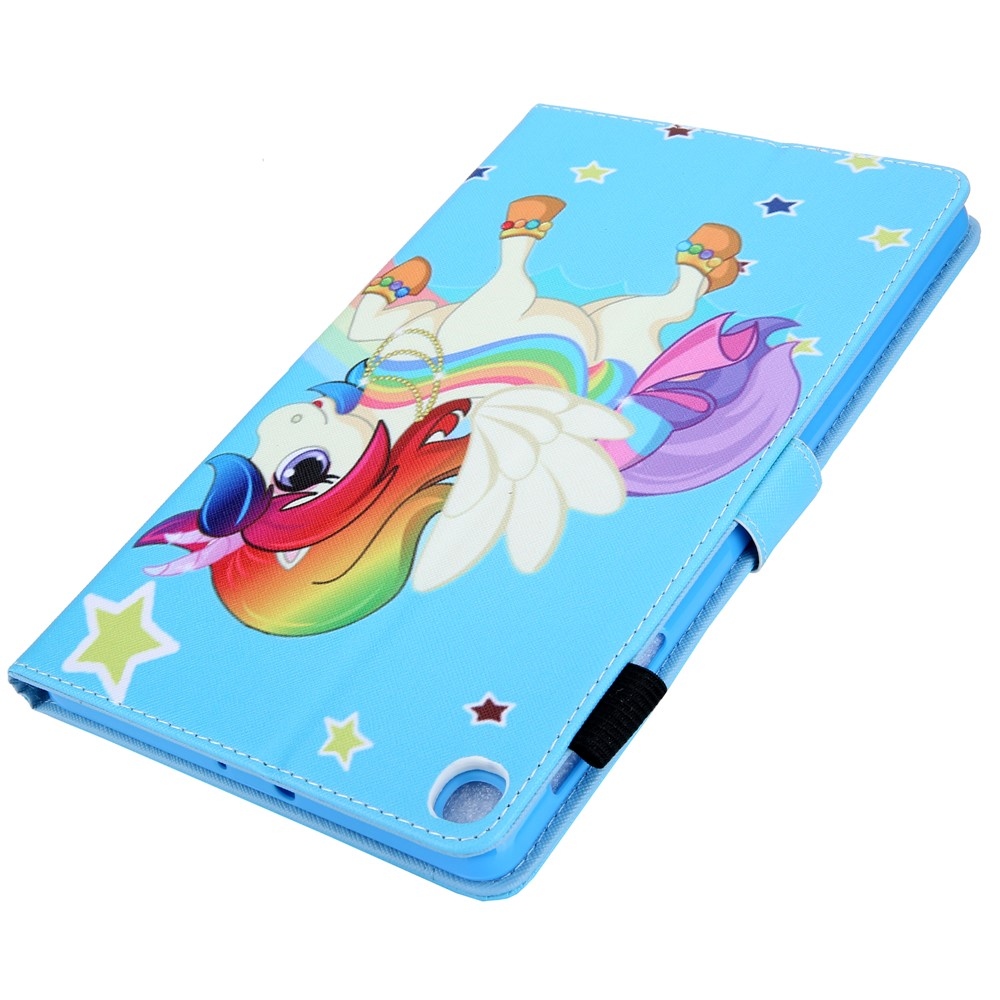Kereszt okos tok Samsung Galaxy Tab A11/Tab A9 - póni és csillagok