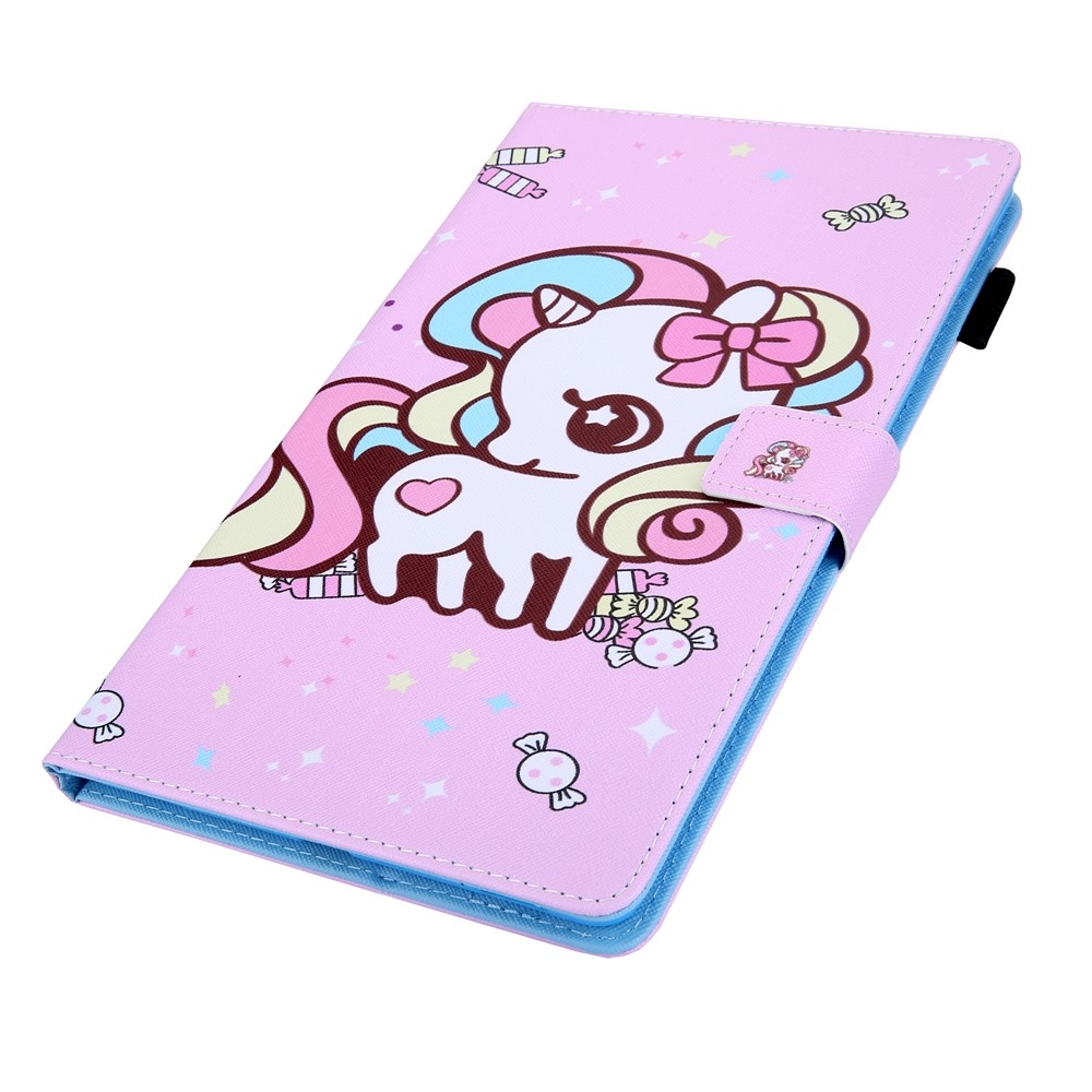 Kereszt alakú, intelligens záró tok Samsung Galaxy Tab A11/Tab A9 - póni és édesség