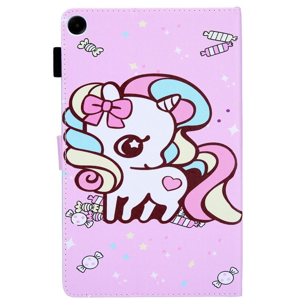 Kereszt alakú, intelligens záró tok Samsung Galaxy Tab A11/Tab A9 - póni és édesség