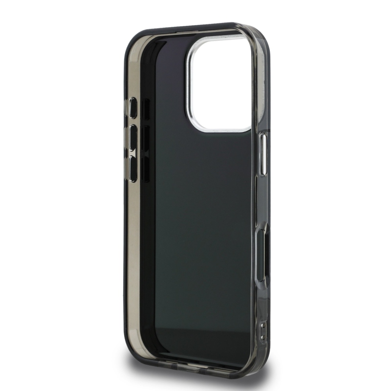 Karl Lagerfeld IML Aquarelle Karl hátlapi borító iPhone 16 Pro Max készülékhez Fekete