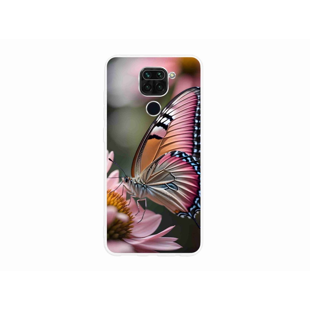 Gél borítás mmCase a Xiaomi Redmi Note 9-hez - színes pillangó