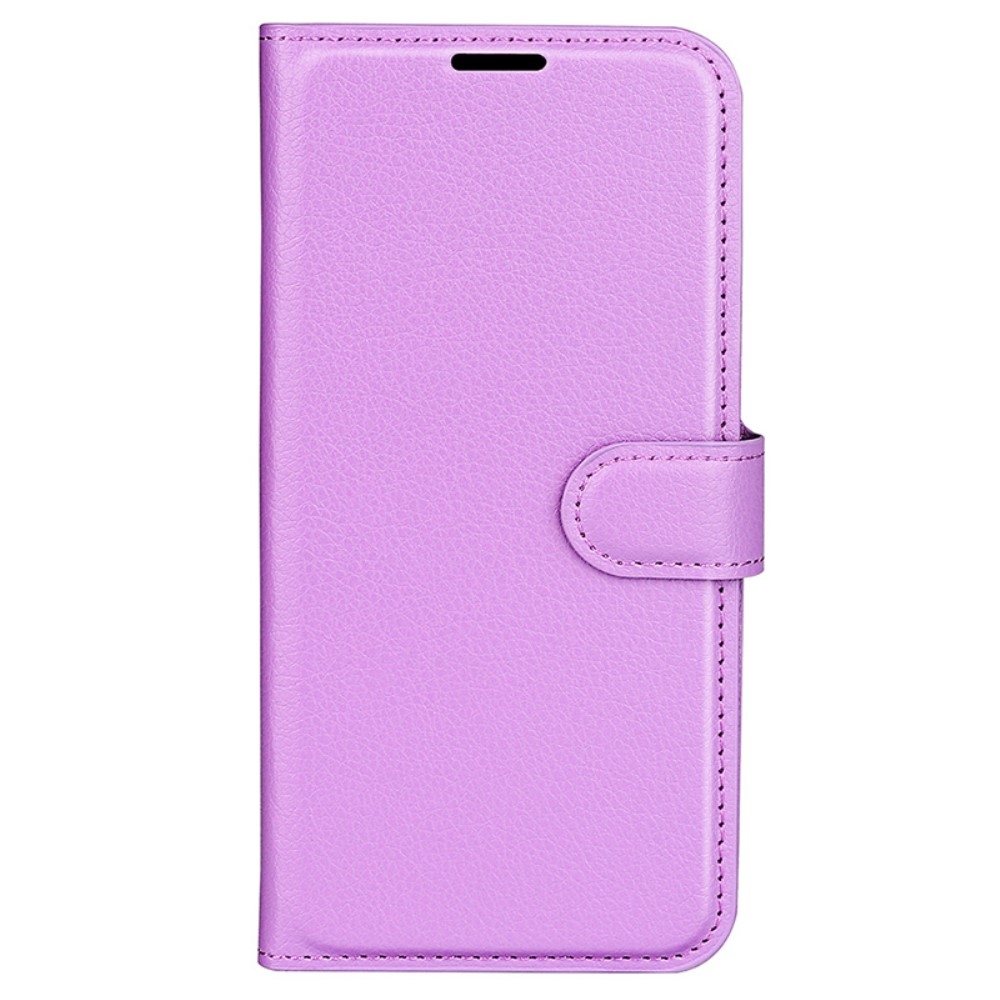 Litchi könyv tok Samsung Galaxy A35 5G - lila