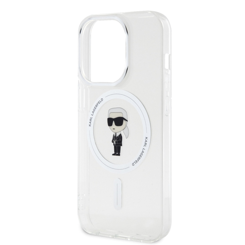 Karl Lagerfeld IML IML Ikonik MagSafe hátlap iPhone 15 Pro készülékhez - átlátszó