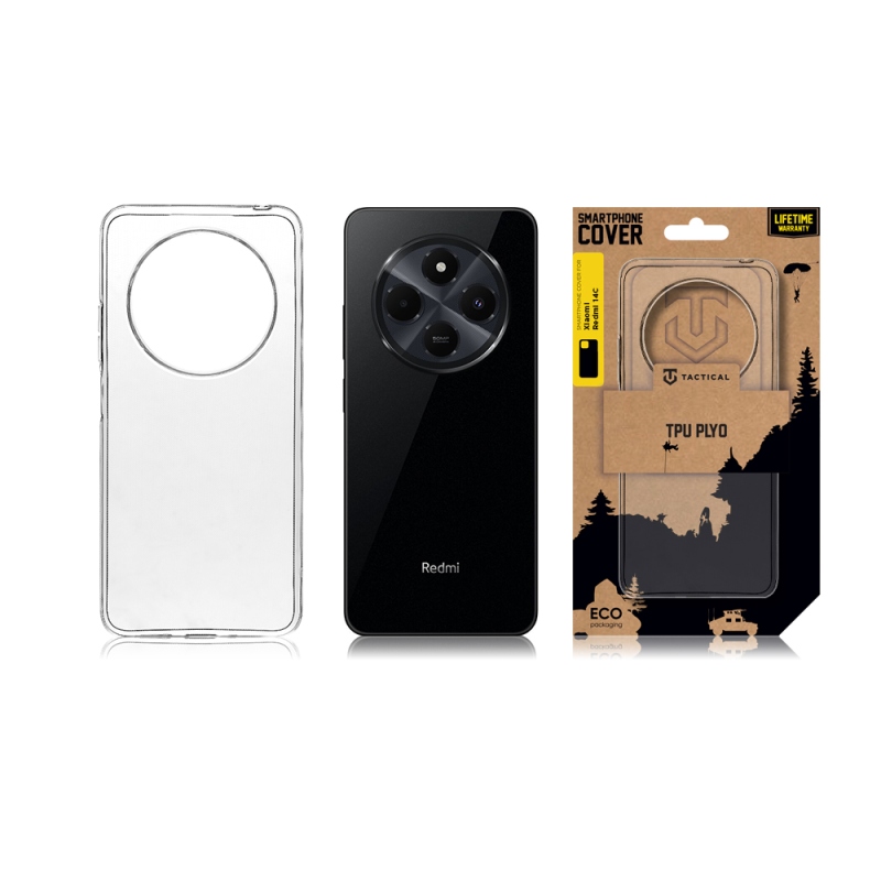Taktikai TPU borító Xiaomi Redmi 14C átlátszóhoz