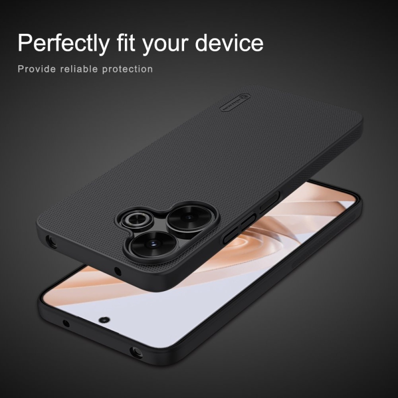 Nillkin Super Frosted Back Cover for Xiaomi Redmi 13 4G/Poco M6 4G fekete