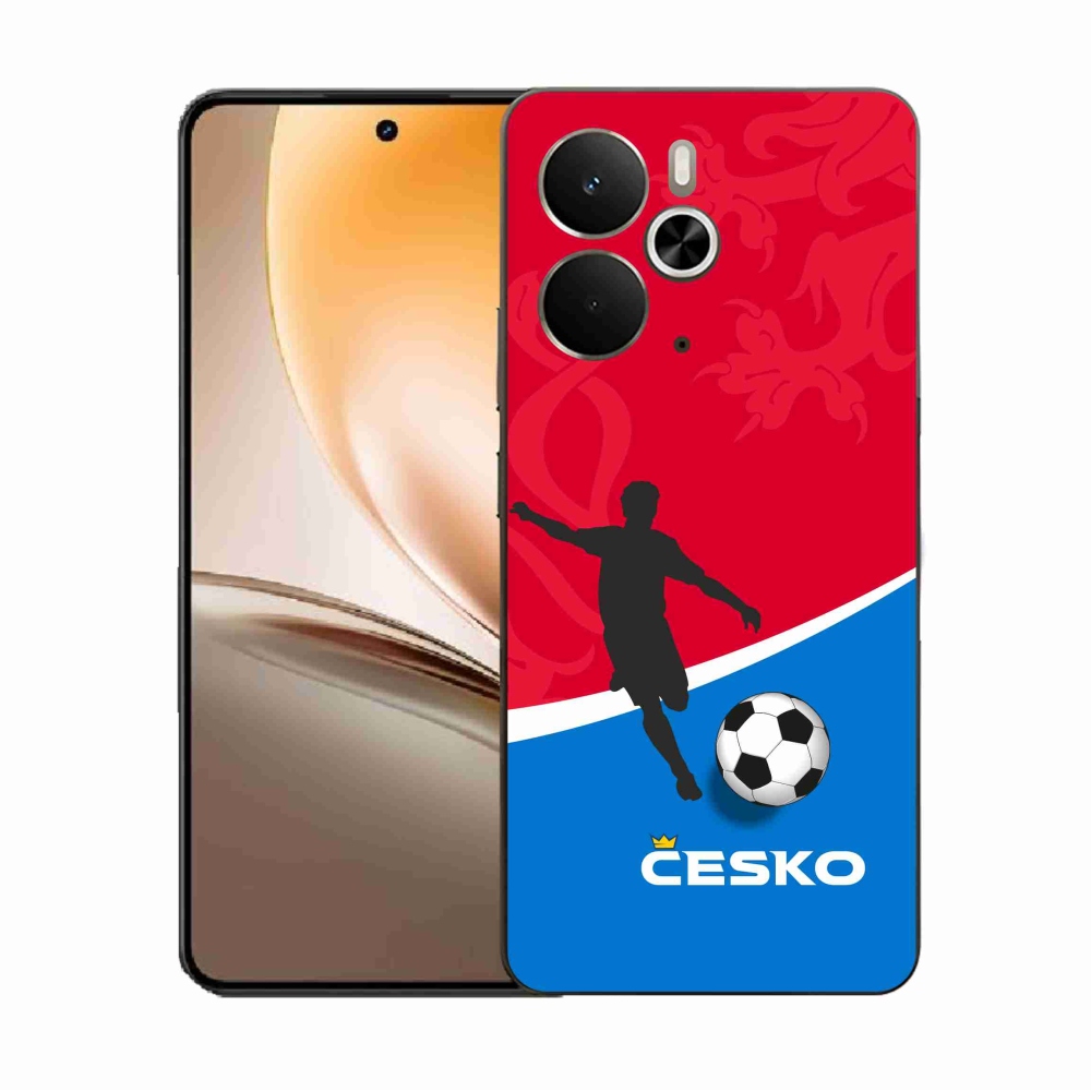 Gél borítás mmCase a Realme 14 5G készülékhez - foci Csehország