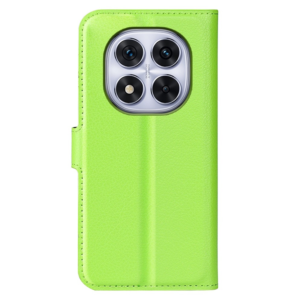 Litchi könyv tok a Xiaomi Redmi Note 14 Pro 5G/Poco X7 5G számára - zöld