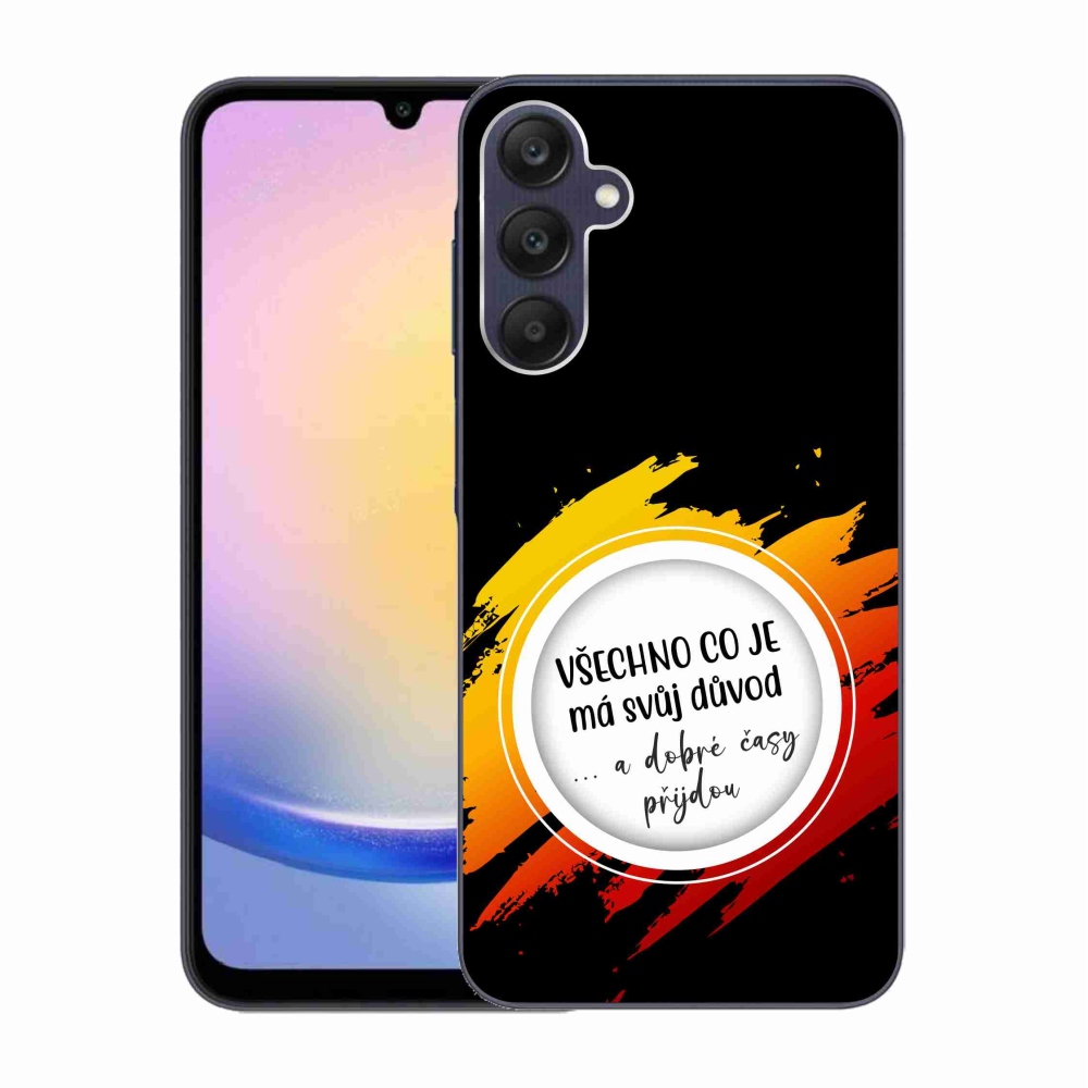 Gél borítás mmCase Samsung Galaxy A25 5G - idézet 3 fekete háttér