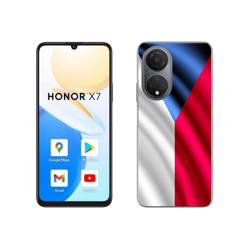 Gél borítás mmCase a Honor X7 számára - cseh zászló