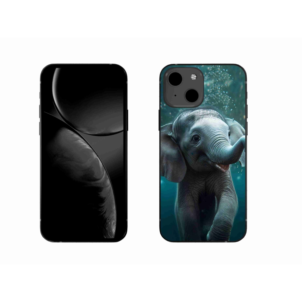 Zselés borítás mmCase iPhone 13 készülékhez - elefánt a víz alatt