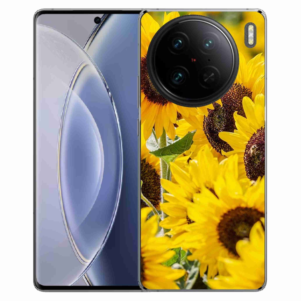 Zselés borítás mmCase a Vivo X90 Pro készülékhez - Napraforgó