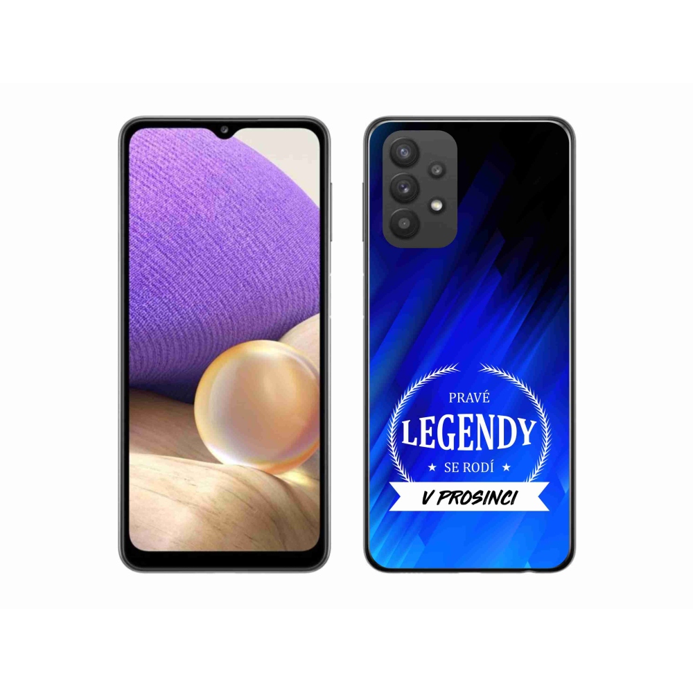 Gél borító mmCase Samsung Galaxy A32 5G - December legendái kék háttérrel
