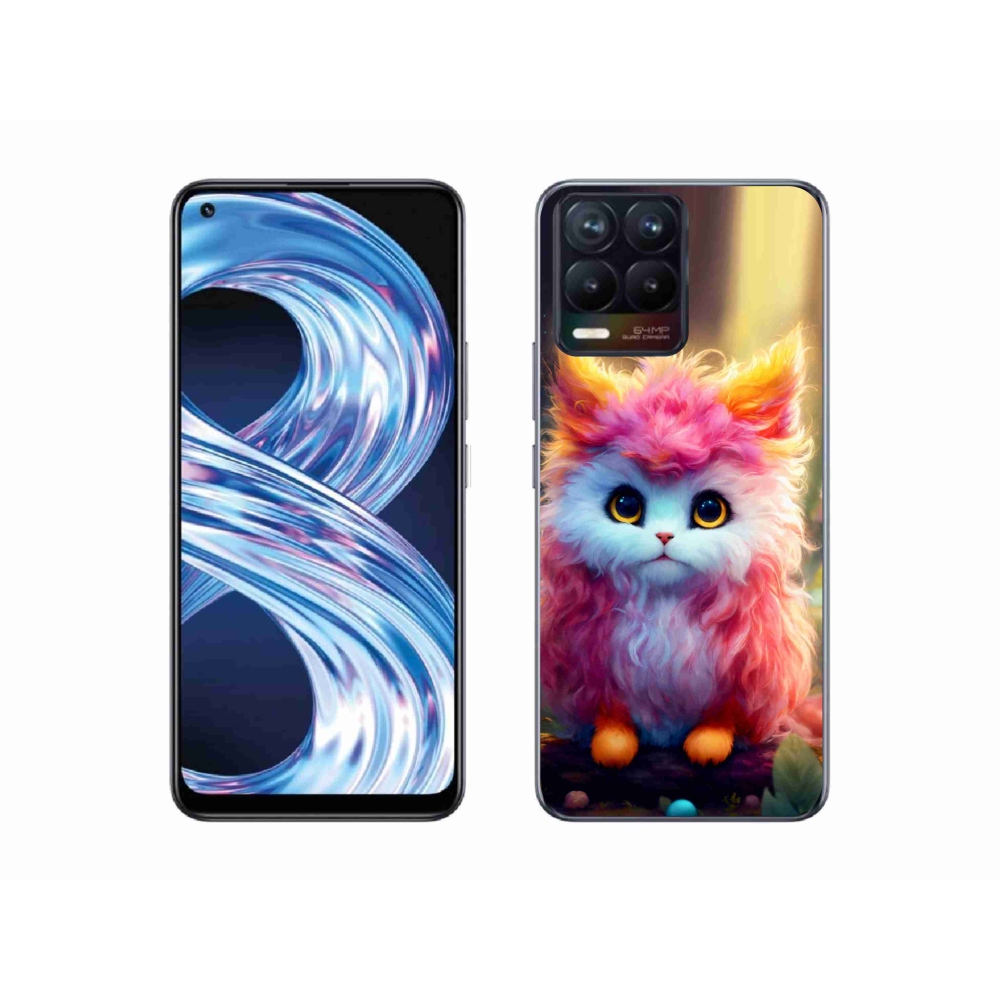 Gél borítás mmCase a Realme 8 4G-n - aranyos cica 5