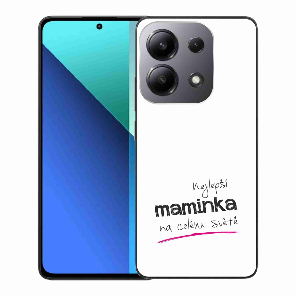 Gél borító mmCase a Xiaomi Redmi Note 13 - legjobb anya 4 fehér háttérrel