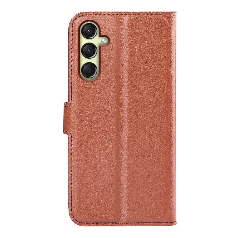 Litchi könyv tok Samsung Galaxy A16 4G/5G készülékhez - barna