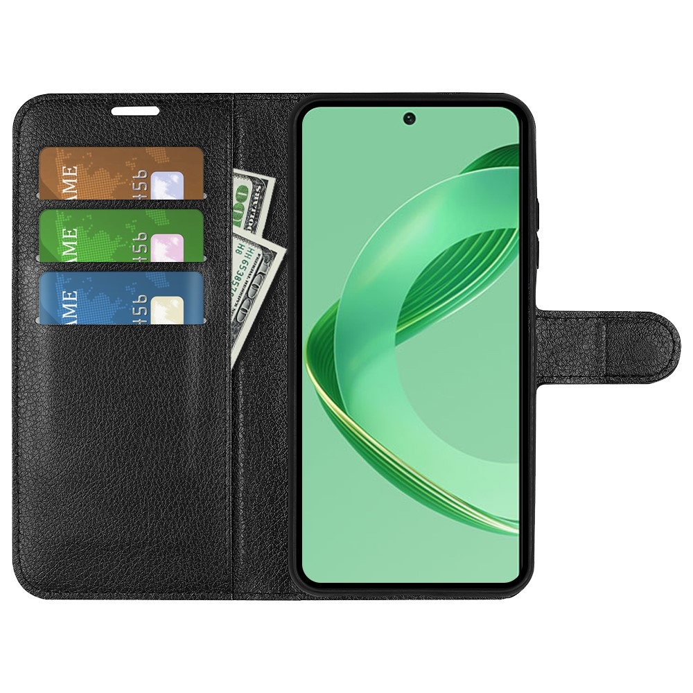 Litchi könyv tok Huawei Nova 12 SE-hez - fekete