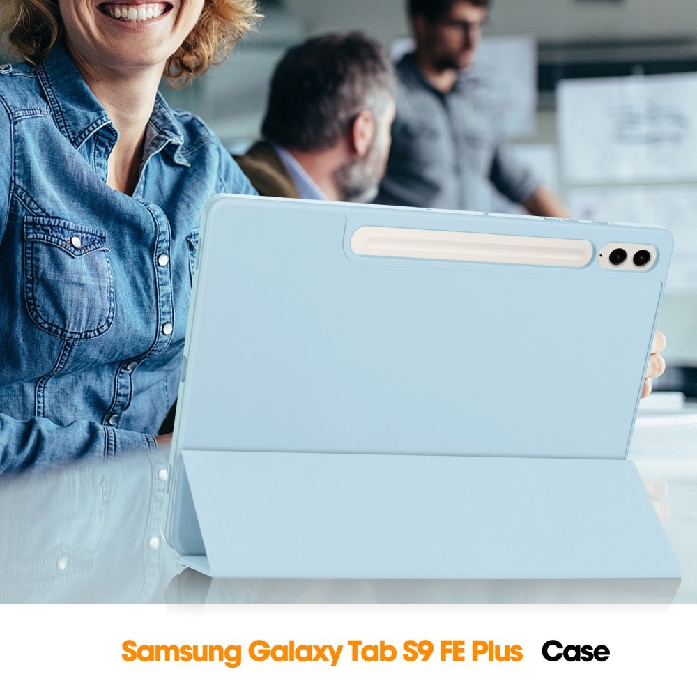 Tok okos záródó tok Samsung Galaxy Tab S9 FE+ készülékhez - világoskék színben