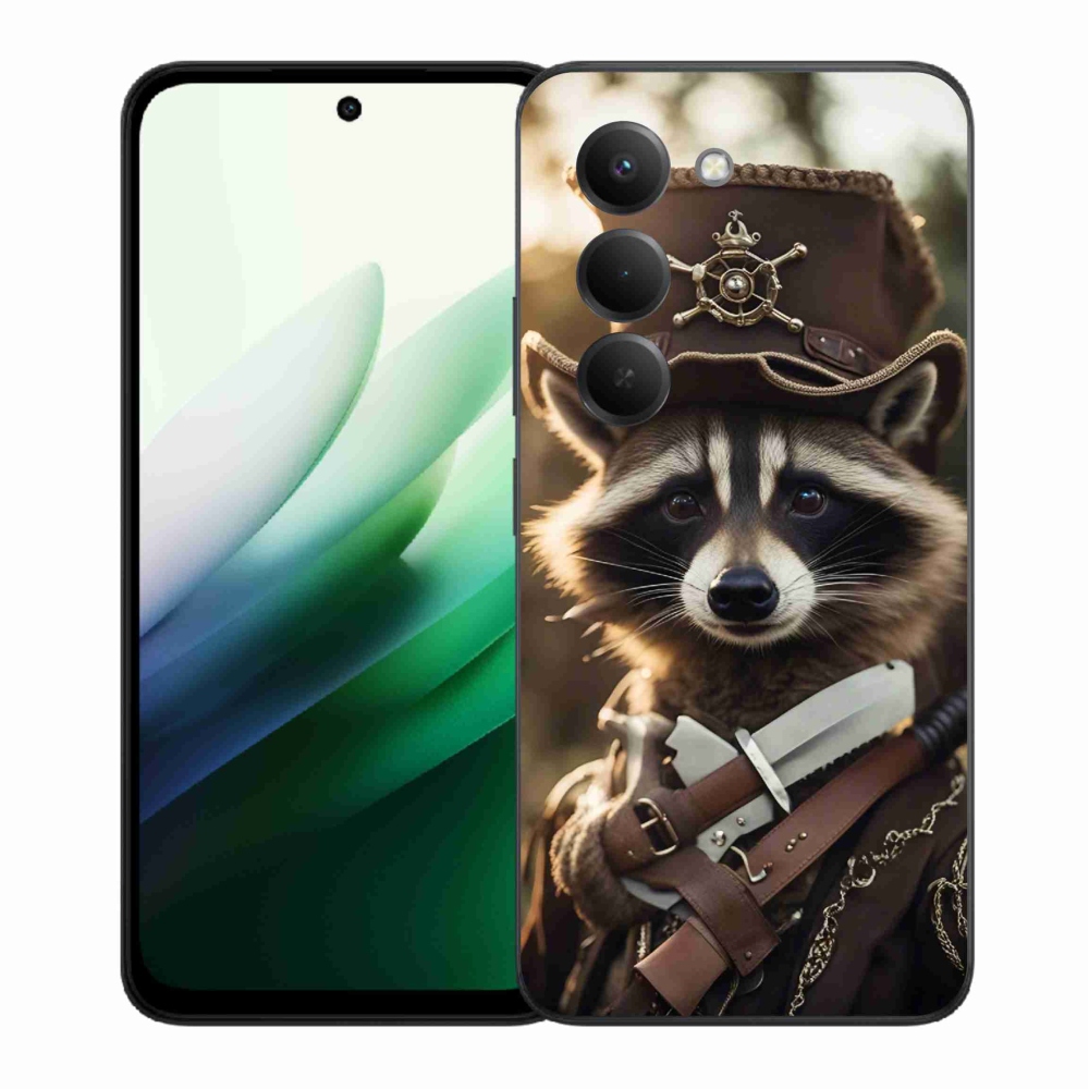 Gél borító mmCase a Xiaomi Redmi 15 5G-hez - mosómedve egyenruhában