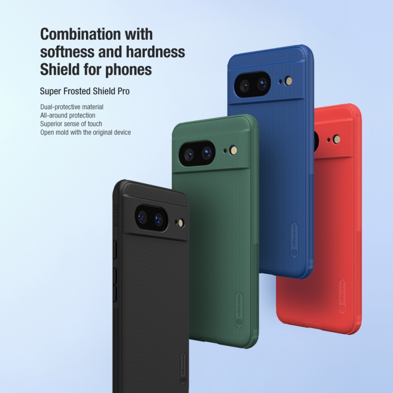 Nillkin Super Frosted PRO hátlap a Google Pixel 8-hoz Fekete