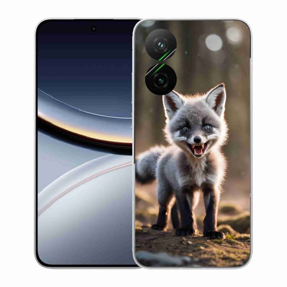 Gél borító mmCase a Xiaomi Poco F7 5G számára - angry fox