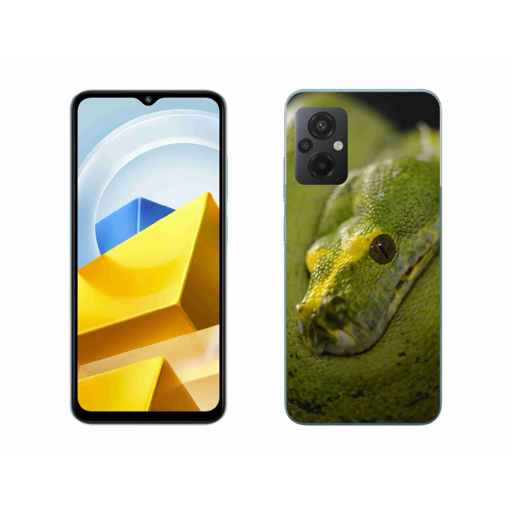 Gél borítás mmCase a Xiaomi Poco M5 4G-hez - kígyó 2